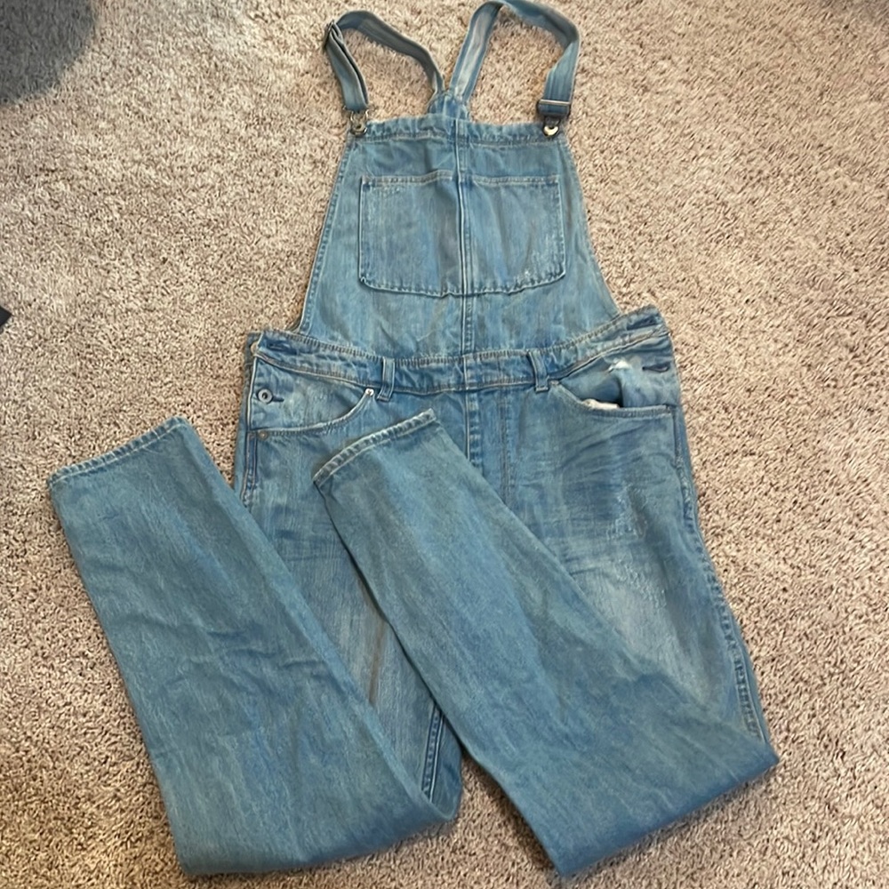 H&M “&Demin” light blue overalls size 8